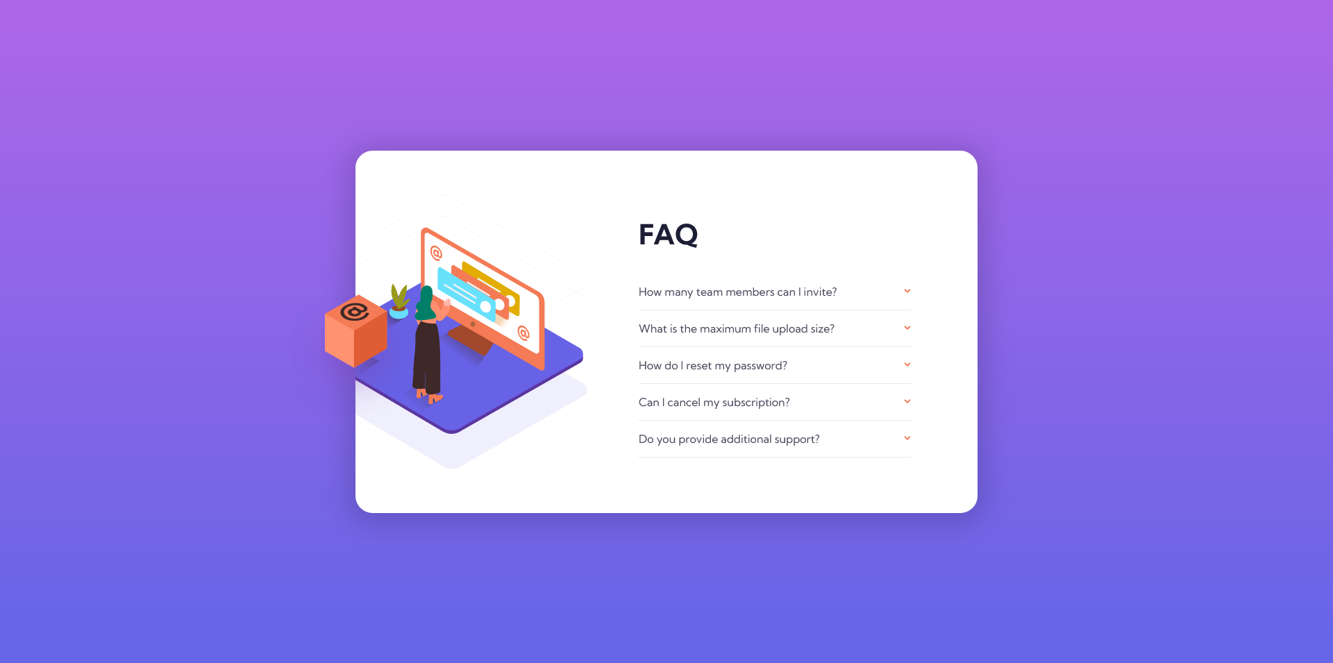 FAQ Accordion Page